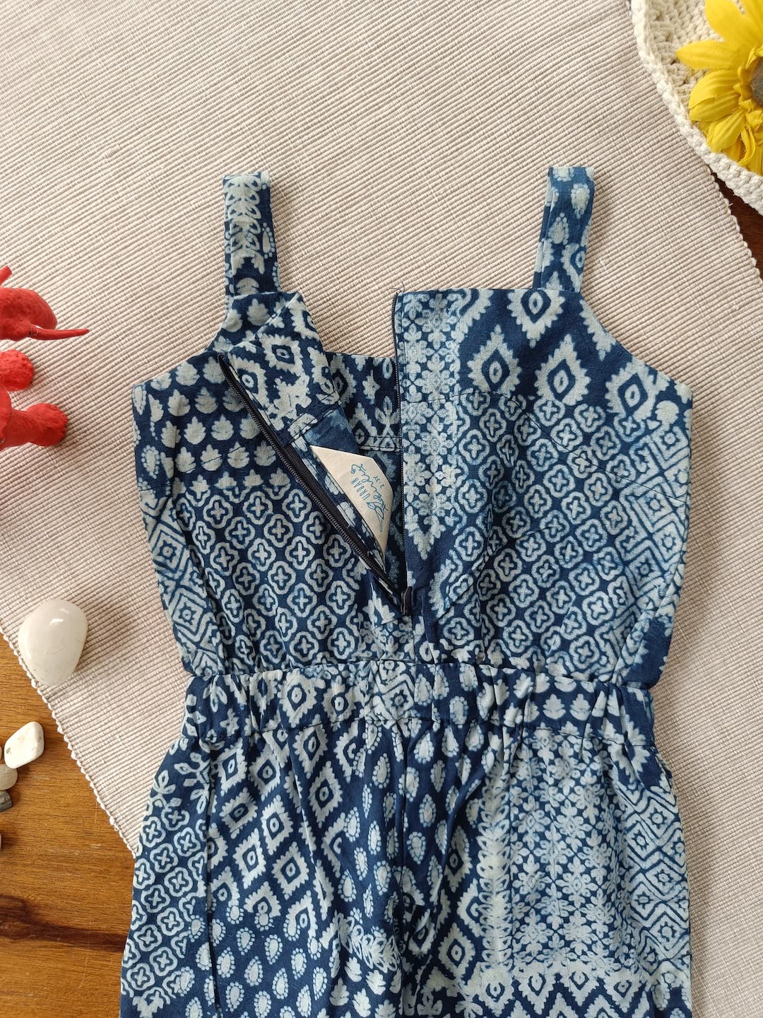 Indigo Mosaic Jumpsuit