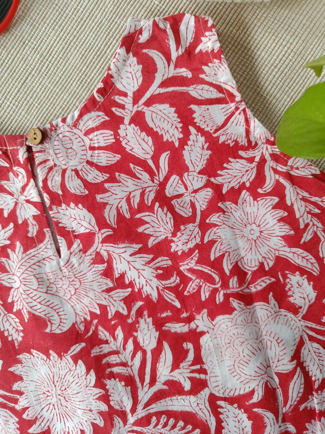 Scarlet Bloom A-line Dress-top