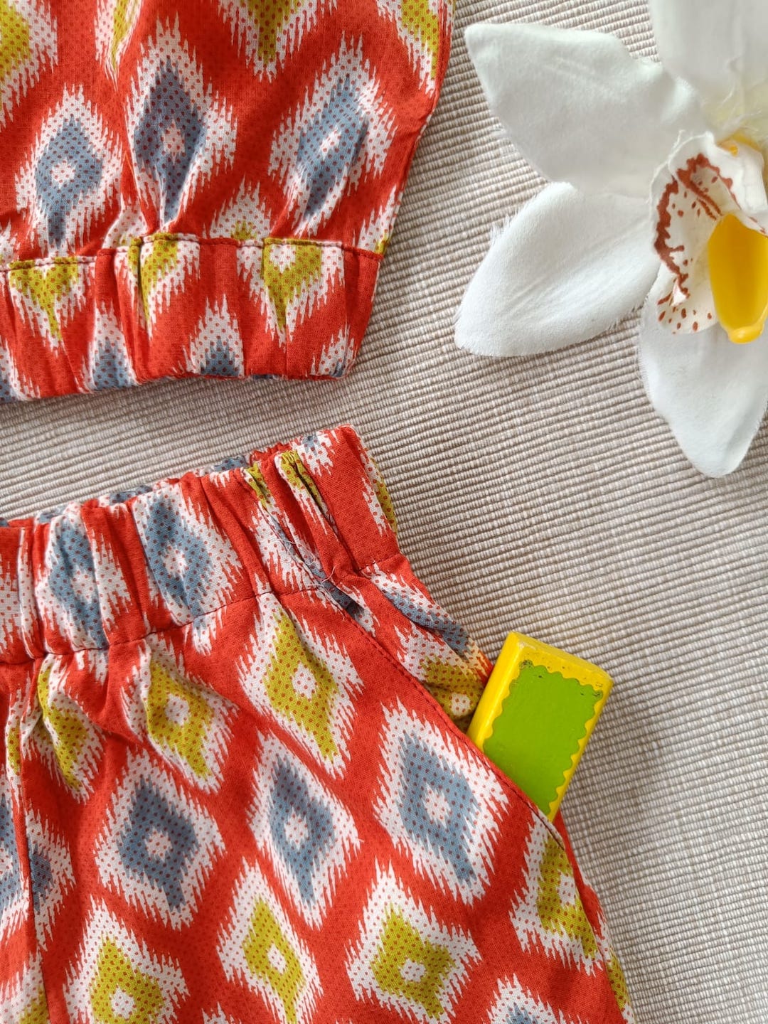 Ikat Pop Half Co-ord Set