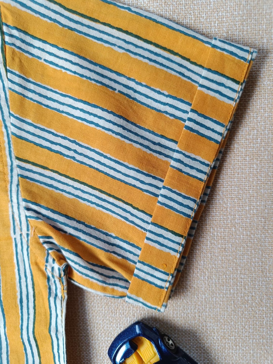 Stripe Sprout chinese Collar Boy's-Shirt
