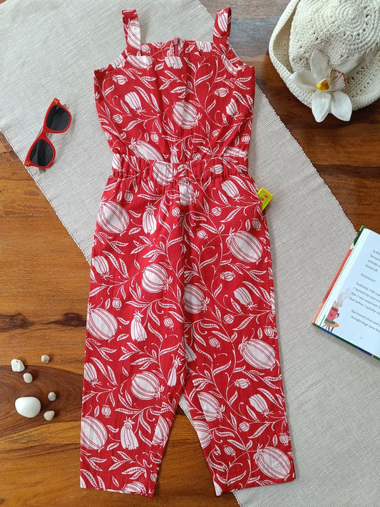Crimson Garden Jumpsuit