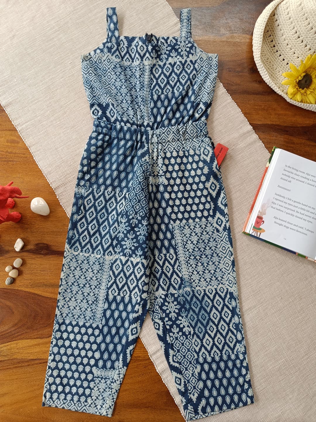 Indigo Mosaic Jumpsuit