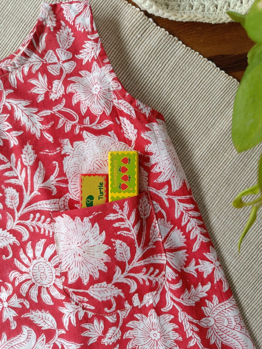 Scarlet Bloom A-line Dress-top