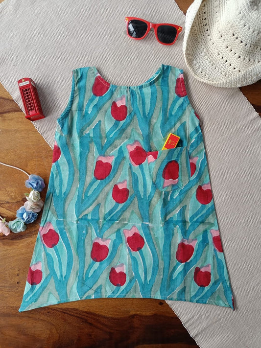 Tulip Trails A-line Dress Top