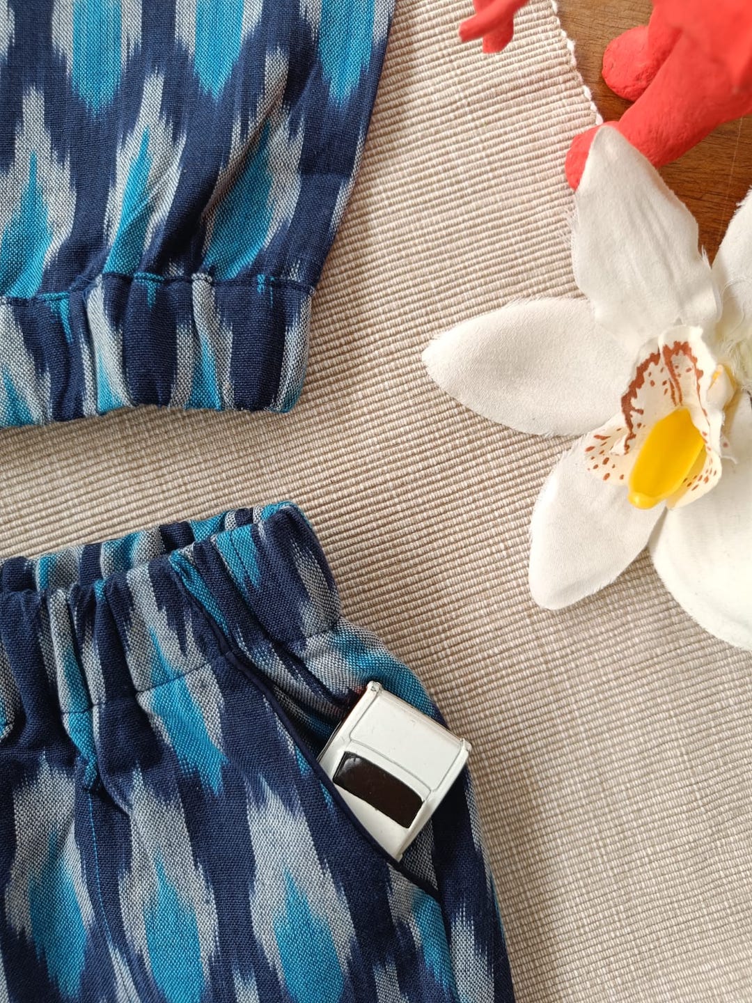 Blue Ziggy Half Co-ord Set