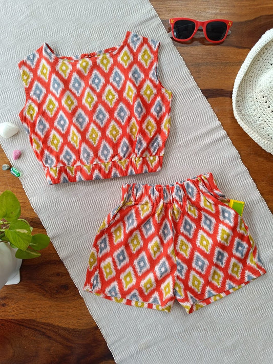 Ikat Pop Half Co-ord Set