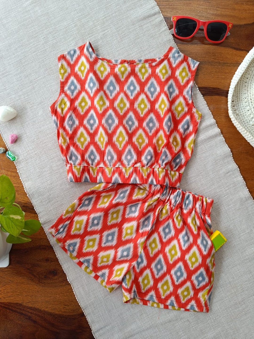 Ikat Pop Half Co-ord Set