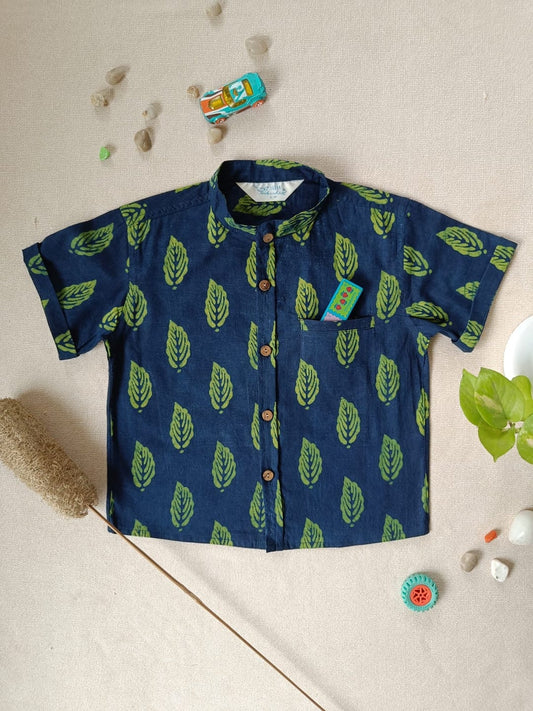 Neem Dreams chinese Collar Boy's Shirt