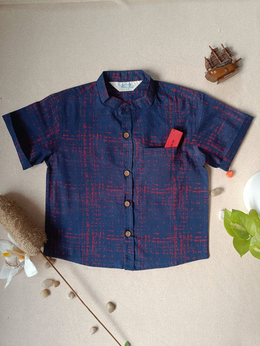 Twilight Tangle chinese Collar Boy's Shirt