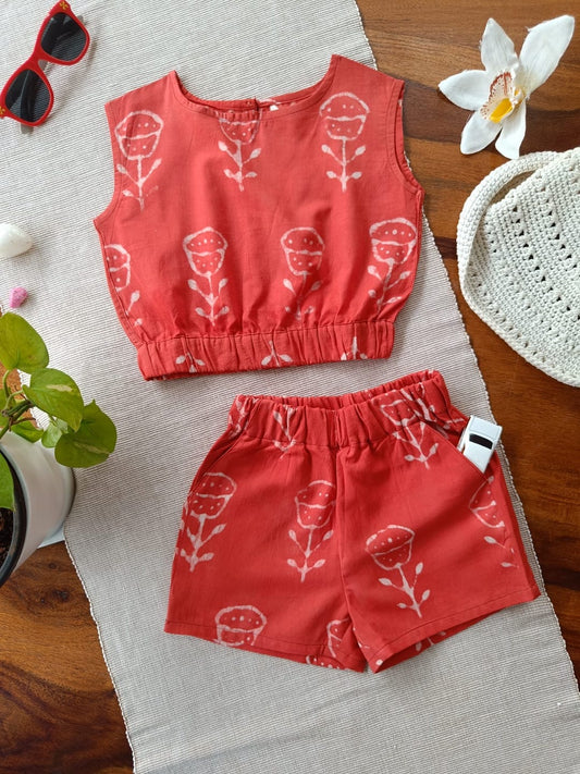 Rust Bloom Half Co-ord Set