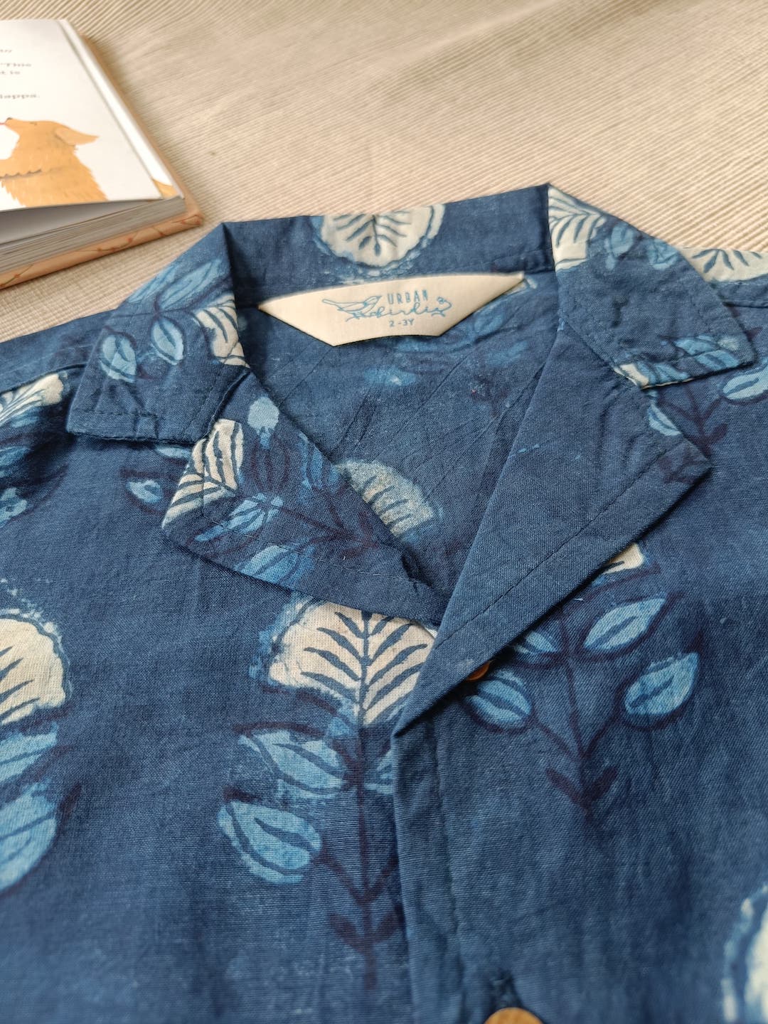 Wander Blue Cuban Collar Boy's shirt