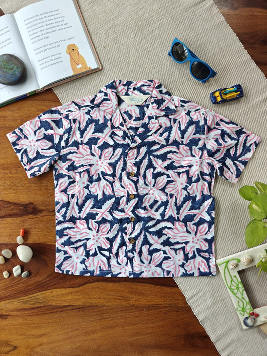 Jungle Jive Cuban Collar Boy's Shirt
