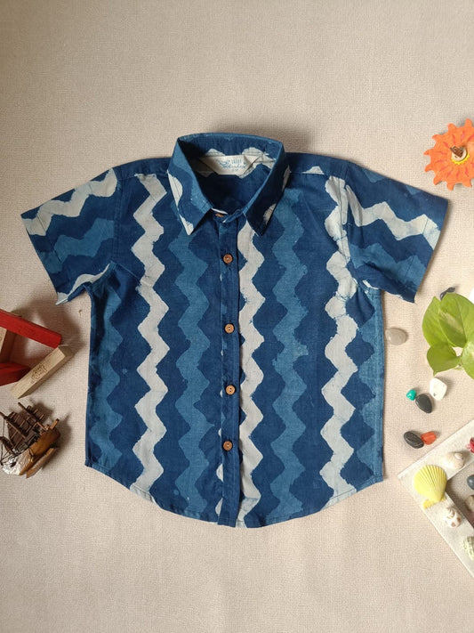 Indie Vibe Regular collar boy's shirt