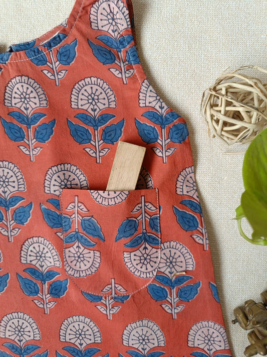 Blooming Rust A-Line Dress Top